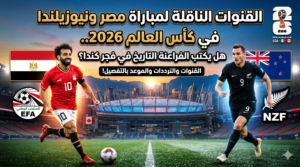 القنوات الناقلة لمباراة مصر ونيوزيلندا في كأس العالم 2026.. هل يكتب الفراعنة التاريخ في فجر كندا؟
